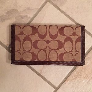 Coach Check Book Cover